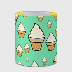 Кружка 3D Мороженое - Ice Cream Party, цвет: 3D-желтый кант — фото 2