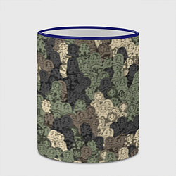 Кружка 3D Камуфляж из матрёшек, цвет: 3D-синий кант — фото 2