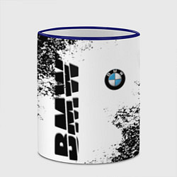 Кружка 3D BMW БМВ РАЗРЕЗАННОЕ ЛОГО, цвет: 3D-синий кант — фото 2