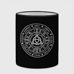 Кружка 3D КЕЛЬТСКИЙ УЗЕЛ РУНЫ RUNES Z, цвет: 3D-черный кант — фото 2