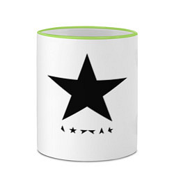 Кружка 3D Blackstar - David Bowie, цвет: 3D-светло-зеленый кант — фото 2