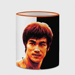 Кружка 3D Jeet Kune Do, цвет: 3D-оранжевый кант — фото 2
