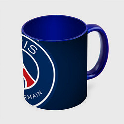 Кружка 3D Paris Saint-Germain PSG, цвет: 3D-белый + синий