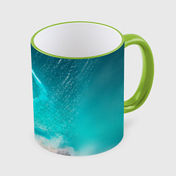 Кружка цветная Shark in sea