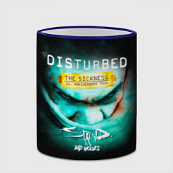 Кружка 3D The Sickness - Disturbed, цвет: 3D-синий кант — фото 2