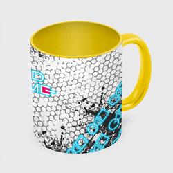 Кружка 3D Игра в кальмара, цвет: 3D-белый + желтый