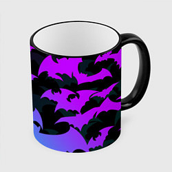 Кружка цветная ЛЕТУЧИЕ МЫШИ ХЕЛЛОУИН НЕОН HALLOWEEN NEON