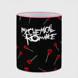 Кружка 3D MY CHEMICAL ROMANCE РОЗЫ MCR ROSES, цвет: 3D-розовый кант — фото 2