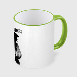 Кружка 3D Thomas Shelby Peaky Blinders, цвет: 3D-светло-зеленый кант