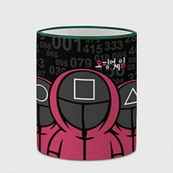 Кружка 3D SQUID GAME: ФИГУРКИ СТРАЖЕЙ, цвет: 3D-зеленый кант — фото 2