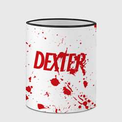 Кружка 3D Dexter logo Декстер брызги крови, цвет: 3D-черный кант — фото 2