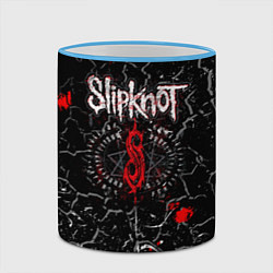 Кружка 3D Slipknot Rock Слипкнот Музыка Рок Гранж, цвет: 3D-небесно-голубой кант — фото 2