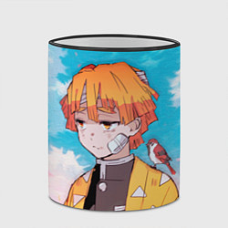 Кружка 3D КЛИНОК РАССЕКАЮЩИЙ ДЕМОНОВ, ЗЕНИТЦУ, цвет: 3D-черный кант — фото 2