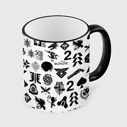 Кружка цветная DESTINY LOGOBOMBING ЧЁРНО БЕЛОЕ