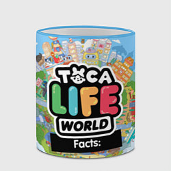Кружка 3D Toca Life World, цвет: 3D-небесно-голубой кант — фото 2