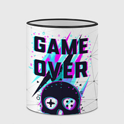 Кружка 3D Game OVER - NEON 3D, цвет: 3D-черный кант — фото 2