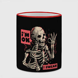Кружка 3D Я В Порядке Im Ok, цвет: 3D-красный кант — фото 2