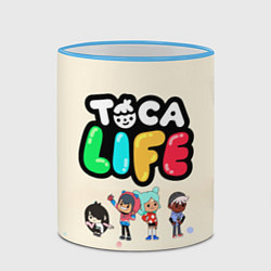 Кружка 3D Toca Life: Persons, цвет: 3D-небесно-голубой кант — фото 2