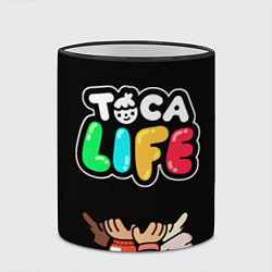 Кружка 3D Toca Life: Friends, цвет: 3D-черный кант — фото 2