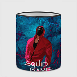 Кружка 3D Сериал Squid game Игра в кальмара, цвет: 3D-черный кант — фото 2