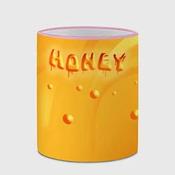 Кружка 3D Медовая волна Honey wave, цвет: 3D-розовый кант — фото 2
