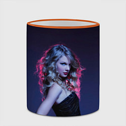 Кружка 3D Игривая Тейлор, цвет: 3D-оранжевый кант — фото 2
