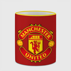 Кружка 3D Manchester United F C, цвет: 3D-желтый кант — фото 2