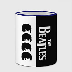 Кружка 3D The Beatles черно - белый партер, цвет: 3D-синий кант — фото 2