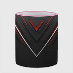 Кружка 3D Футуристический вектор, цвет: 3D-розовый кант — фото 2