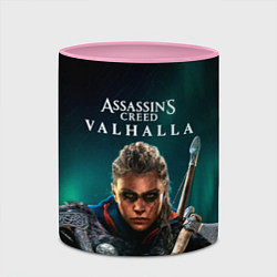 Кружка 3D Assassins Creed, Valhalla, цвет: 3D-белый + розовый — фото 2