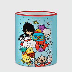 Кружка 3D Toca LifeЖ Персонажи, цвет: 3D-красный кант — фото 2