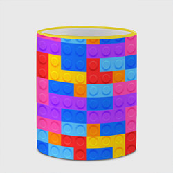 Кружка 3D Лего-го, цвет: 3D-желтый кант — фото 2