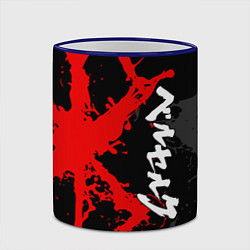 Кружка 3D БЕРСЕРК КРАСНОЕ КЛЕЙМО ИЕРОЛГИФЫ, цвет: 3D-синий кант — фото 2