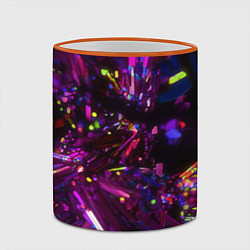 Кружка 3D Фиолетовый бриллиант, цвет: 3D-оранжевый кант — фото 2