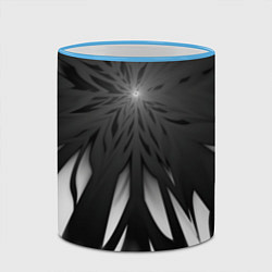 Кружка 3D Абстракция 353-3, цвет: 3D-небесно-голубой кант — фото 2