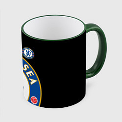 Кружка 3D ЧЕЛСИ CHELSEA BIG LOGO, цвет: 3D-зеленый кант
