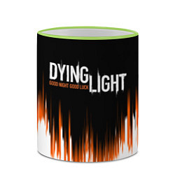 Кружка 3D DYING LIGHT GOOD NIGHT AND GOOD LUCK, цвет: 3D-светло-зеленый кант — фото 2