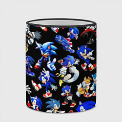 Кружка 3D SONIC PATTERN HERO СОННИК, цвет: 3D-черный кант — фото 2
