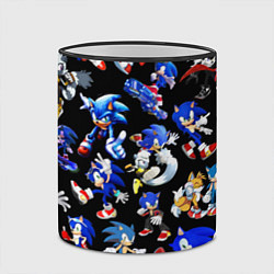 Кружка 3D SONIC PATTERN HERO СОННИК, цвет: 3D-черный кант — фото 2