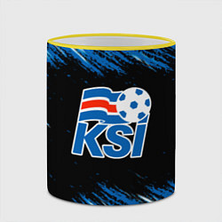 Кружка 3D KSI ICELAND - сборная, цвет: 3D-желтый кант — фото 2
