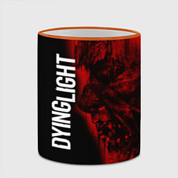 Кружка 3D DYING LIGHT RED ZOMBIE FACE, цвет: 3D-оранжевый кант — фото 2
