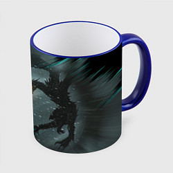 Кружка 3D TES FUS RO DAH DRAGON, цвет: 3D-синий кант