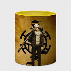 Кружка 3D Трафальгар Ло One Piece c нодати, цвет: 3D-белый + желтый — фото 2