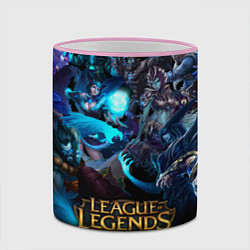 Кружка 3D LEAGUE OF LEGENDS ЛИГА ЛЕГЕНД ГЕРОИ, цвет: 3D-розовый кант — фото 2