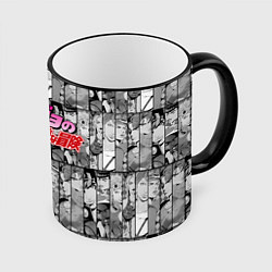 Кружка цветная JOJOS BIZARRE ADVENTURE ЧЁРНО БЕЛОЕ