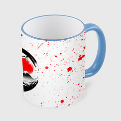 Кружка цветная САКУРА, КРАСНОЕ СОЛНЦЕ ЯПОНИИ, ФУДЗИЯМА