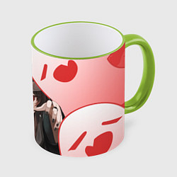 Кружка 3D ХУ ТАО С ПРИЗРАКАМИ, цвет: 3D-светло-зеленый кант