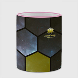 Кружка 3D JWST space cell theme, цвет: 3D-розовый кант — фото 2