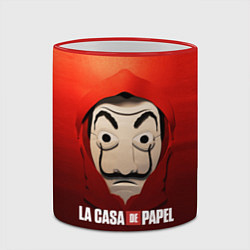Кружка 3D СЕРИАЛ БУМАЖНЫЙ ДОМ LA CASA DE PAPEL, цвет: 3D-красный кант — фото 2