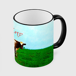 Кружка 3D Atom Heart Mother - Pink Floyd, цвет: 3D-черный кант